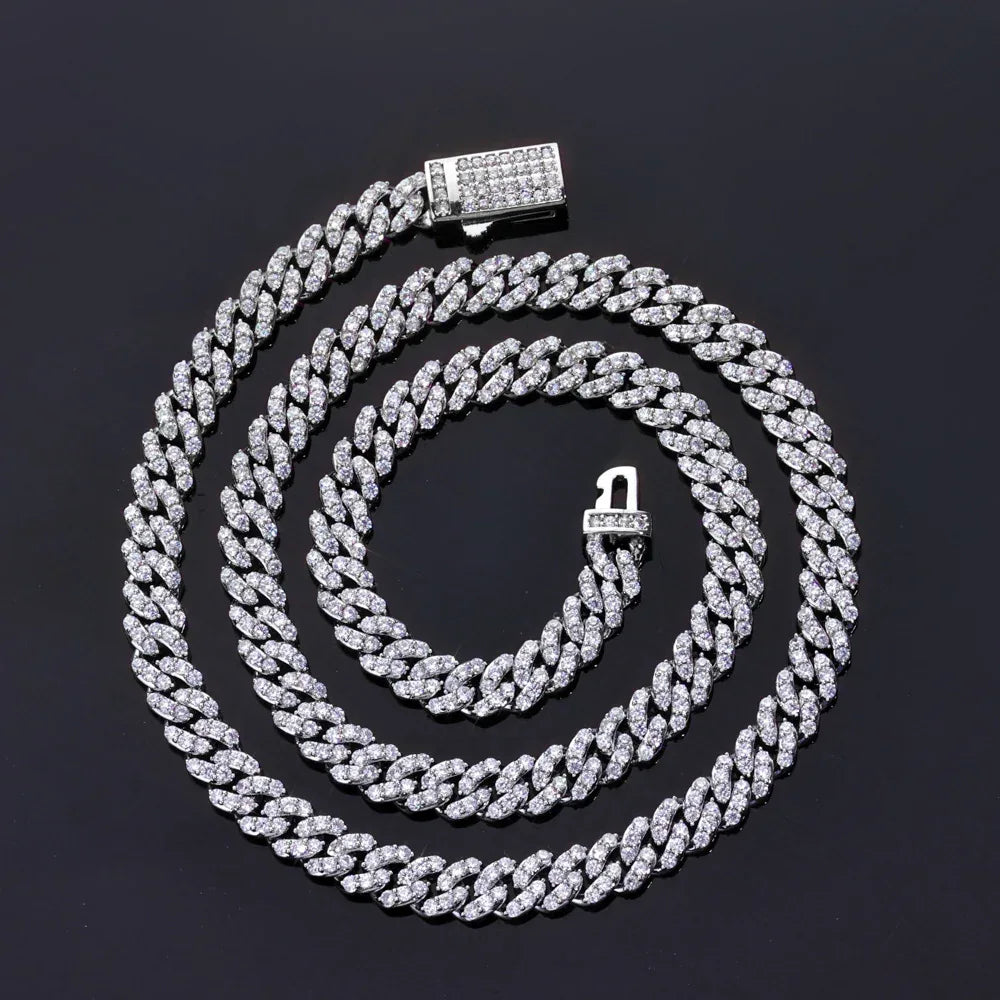 Custom 6mm Single-Row Iced Cuban Link | Classic Rapper - CaratixJewelry